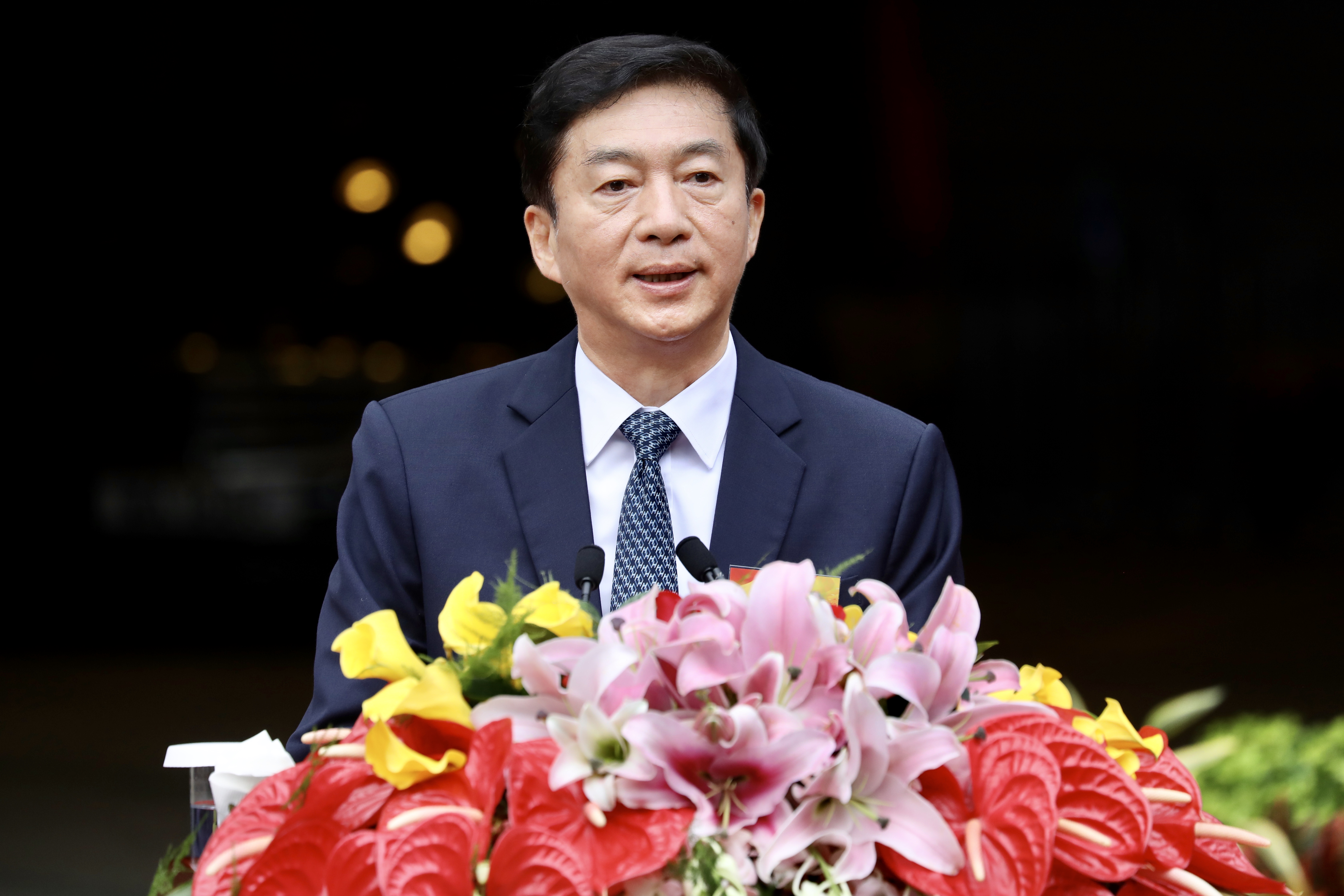 駱惠寧則相信，有香港國安法保駕護航，有駐港國安公署和特區維護國家安全機構攜手努力，危害國家安全的行為和活動一定能夠得到有效防範、制止和懲治，「一國兩制」在香港的實踐一定能夠不變形、不走樣，不斷煥發新的生機！（點新聞記者李斯哲攝）