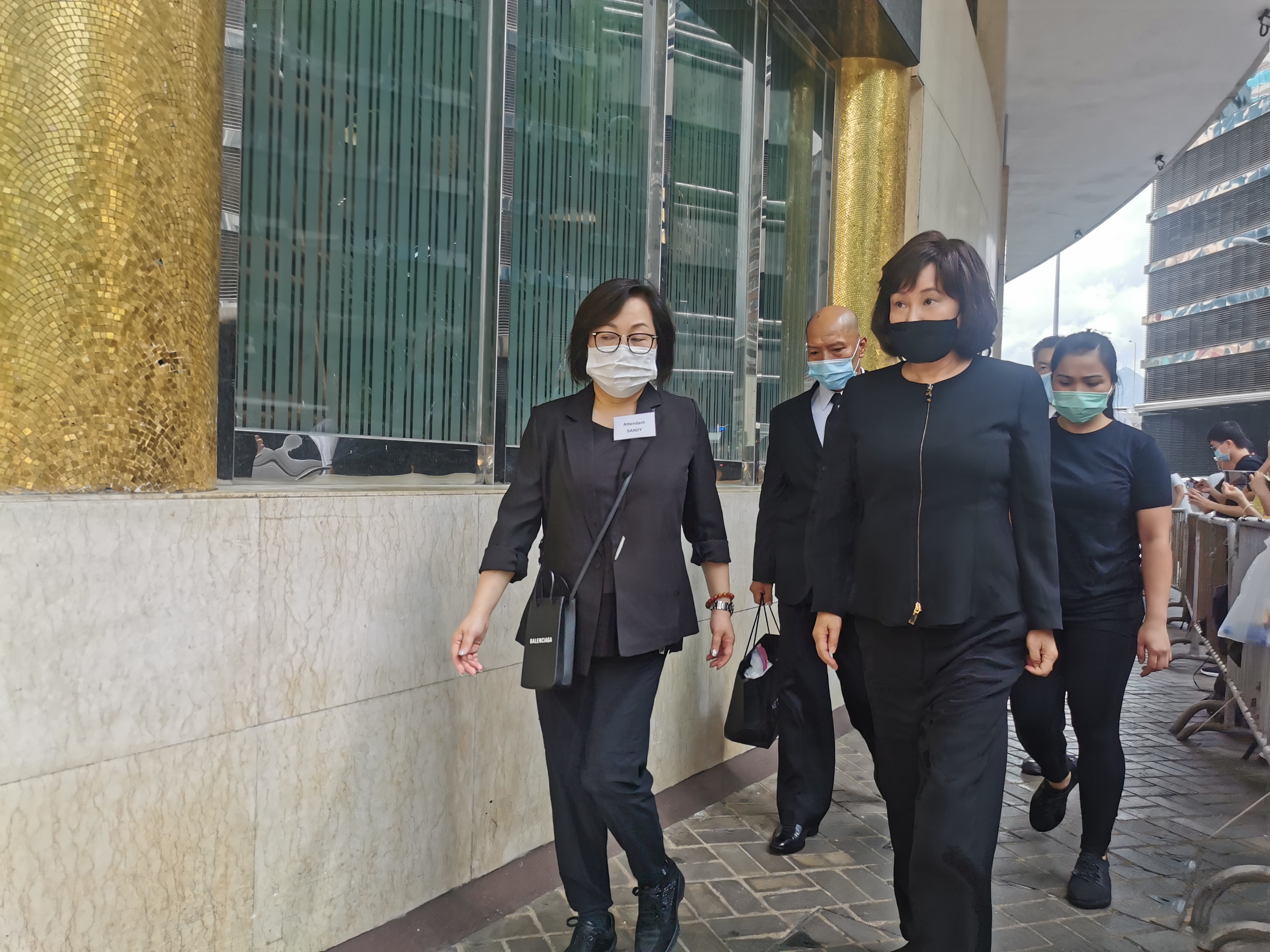 三太陳婉珍到達。（點新聞記者麥鈞傑攝）